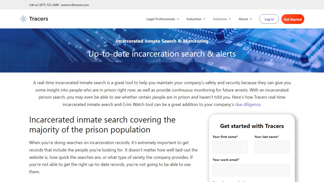 Incarcerated Inmate Search - Real Time Incarceration Search w/ Updates